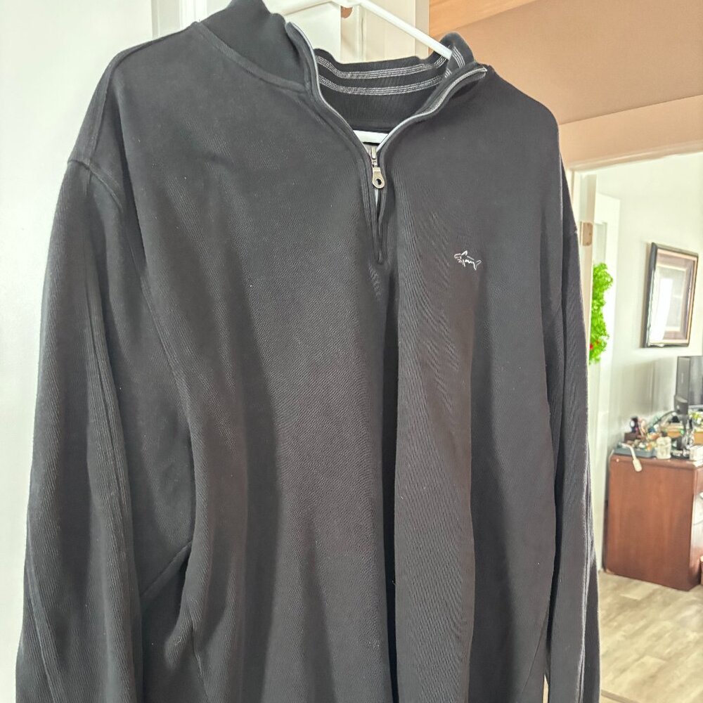 Greg Norman Collection Men's XXL Sweater / Fleece 1/4 Zip - Black